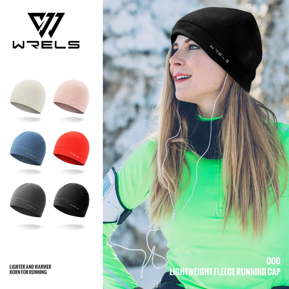 WRELS Winter Thermal Running Sports Hats for Men Soft Windproof Beanie Hat Hiking Cycling Snowboard Ski Warm Outdoor Sports Hat