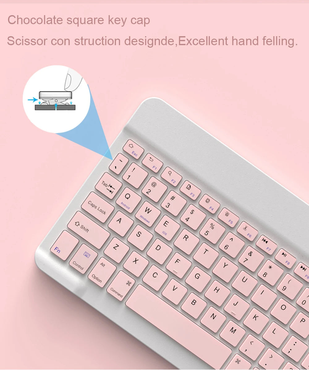 Wireless Bluetooth Keyboard and Mouse for iPad Samsung Huawei Xiaomi Tablet Laptop Smartphone Mini Keyboards Android IOS Windows