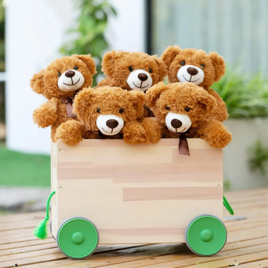 5pcs Bears Stuffed Animals Plush Toys Gift for Kid Girlfriend,13.5in Stuffed Bears for Christmas Valentine’s Day BirthdayGife