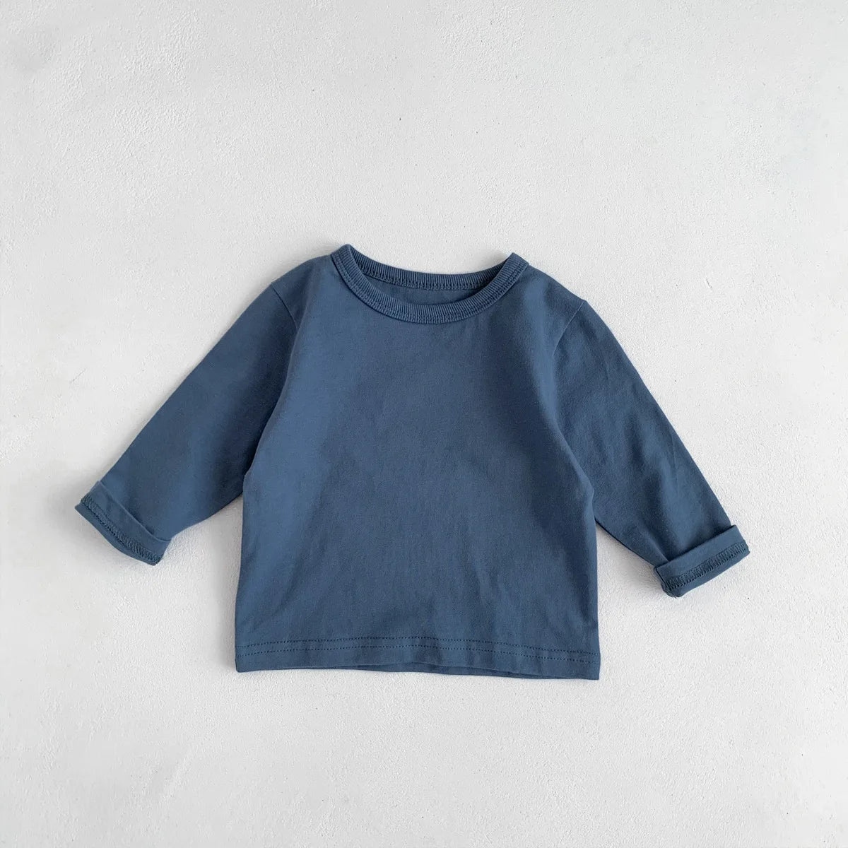 Infant Newborn Girls Boys Autumn Full Sleeve Striped Top Tees Kids Baby Casual Bottoming Shirts Toddler T-shirts Cotton Clothing