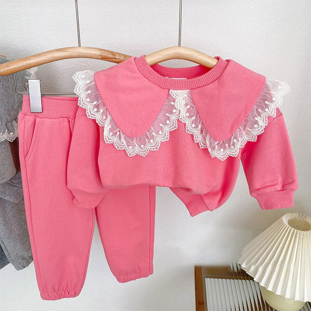 Melario New Baby Kids Clothes Pants Set Children's Clothing 2pcs Casual Sport Outfits Loungewear Casual Pullover Tracksuit Suit