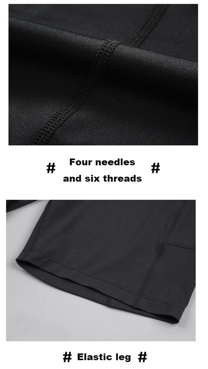 Compression Shorts Men Fitness Leggings Short Pants Sportswear Men Solid Bodybuilding Training Tights Shorts Men Running Shorts