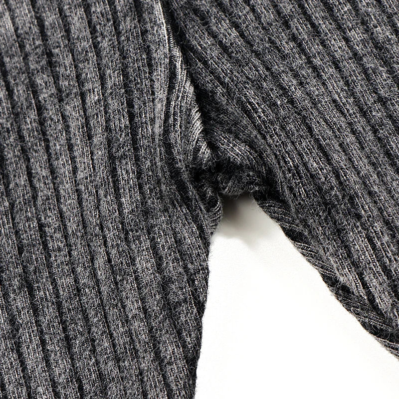 2024 ribbed black washed sets with string winter clothes dress for girls childhood shirts and baby pants black tired dresses