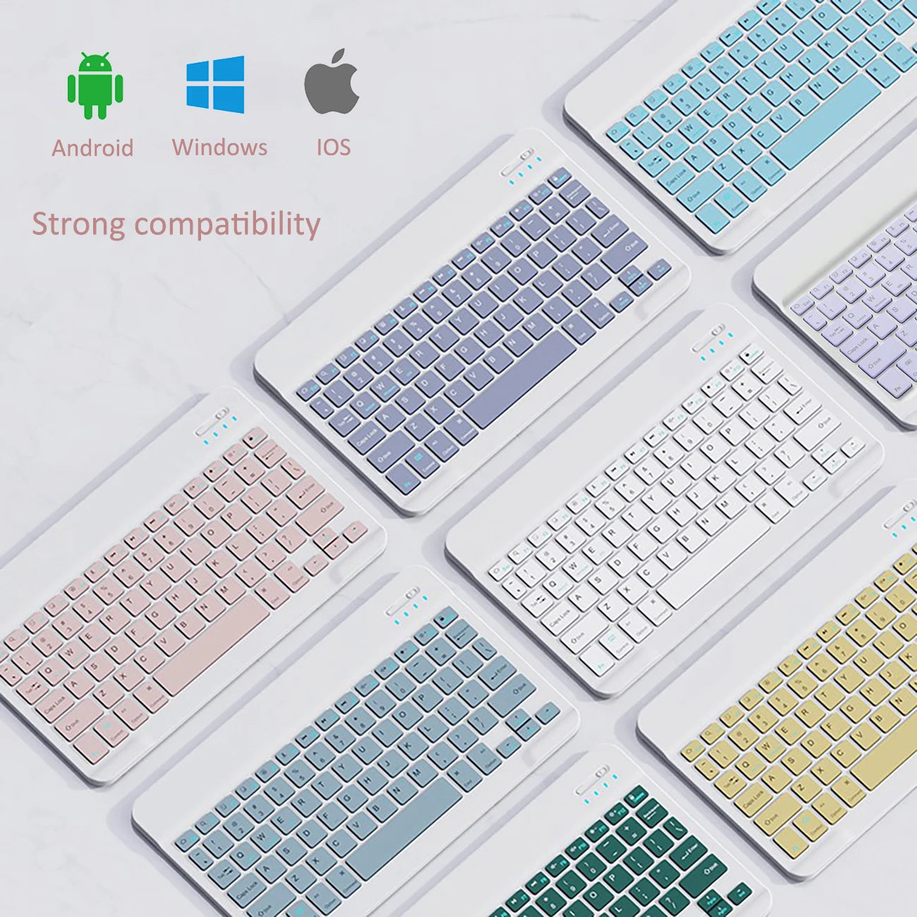 Wireless Bluetooth Keyboard and Mouse for iPad Samsung Huawei Xiaomi Tablet Laptop Smartphone Mini Keyboards Android IOS Windows