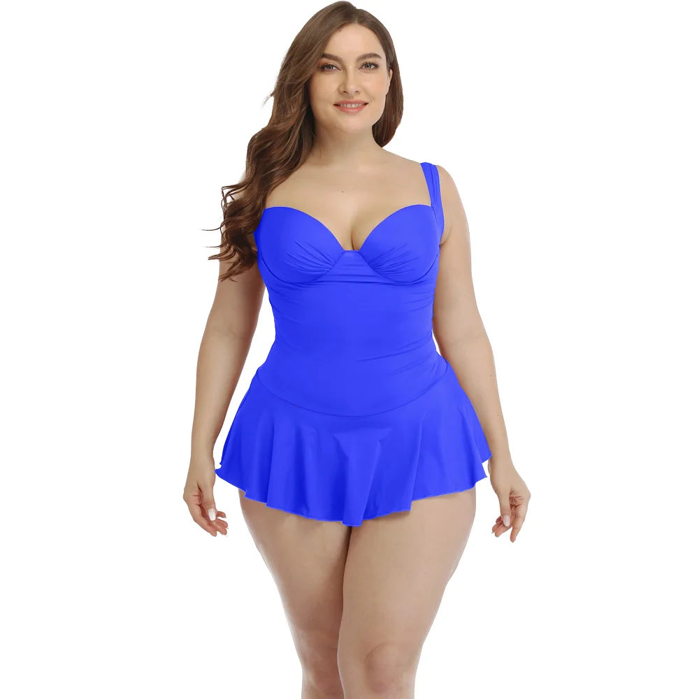 Large Size Women's Swimsuit 2025 Stylish New Bikini Set Swimwear for Women Sexy Swim Chubby Bathing Suits Swimming One Piece