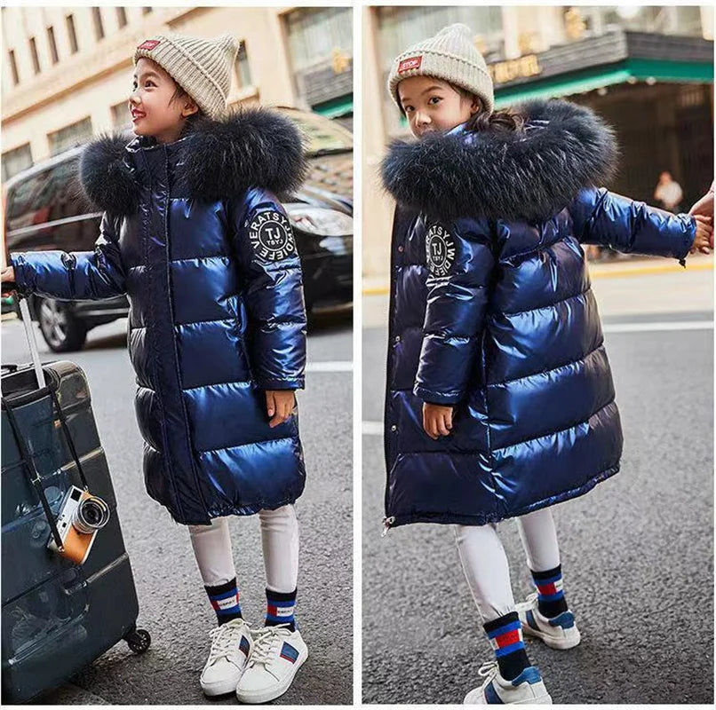 Boys Down Jacket Coat Overcoat Cotton 2023 Lovey Warm Thicken Winter Plus Size Children's Clothing