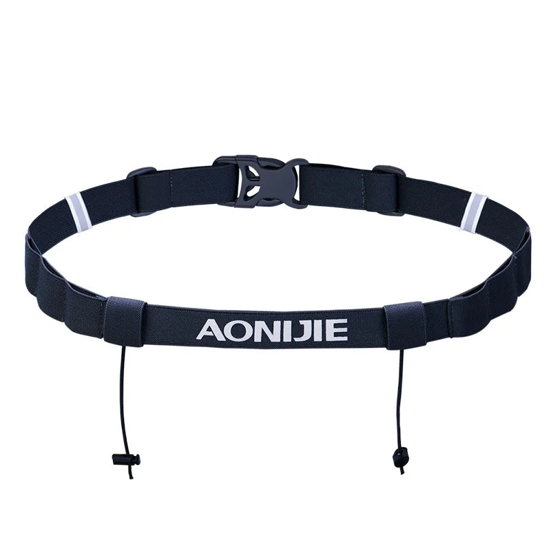 AONIJIE Unisex E4076 Running Race Number Belt Waist Pack Bib Holder for Triathlon Marathon Race Cycling Motor with 6 Gel Loops