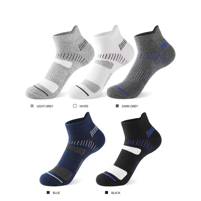 10 Pairs Spring Summer Men Casual Sports Running Socks Protective Ankle Socks Thin Breathable Deodorant Fitness Short Socks Male