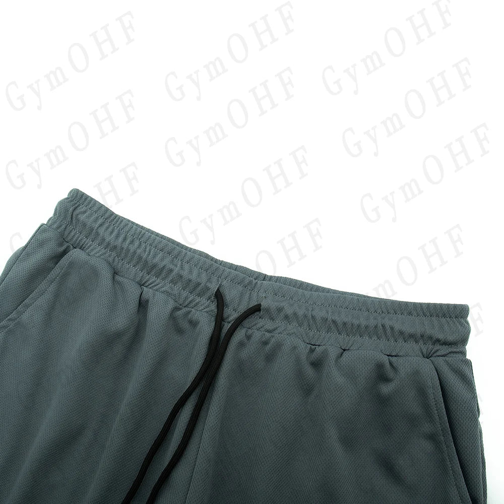 Anime Compression Shorts Men T Shirt Summer Sportswear Gym Jogging Training Workout Male Fitness Sport 2 In 1 Shorts Quick Dry