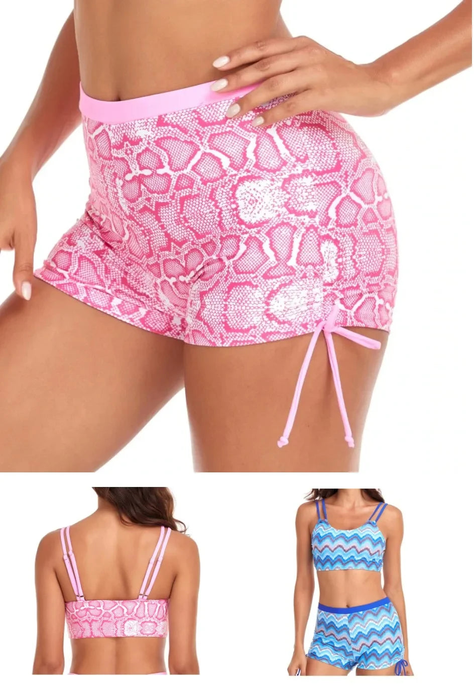 VYLYNK Women Tankini Set Sweet and Chic Printed Two-Piece Bikini Swimsuit for Summer Stylish Ladies Swimwear in Set of 2 Pieces