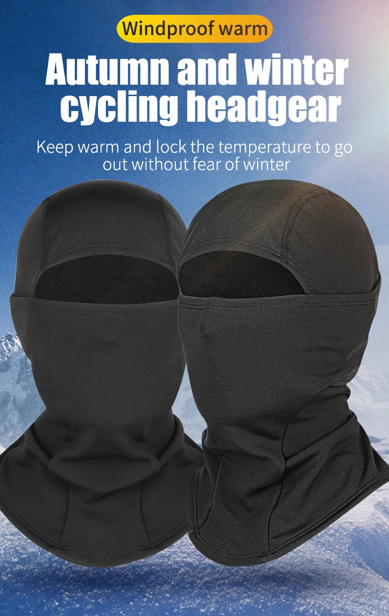 WEST BIKING Winter Cycling Scarf Fleece Keep Warm Balaclava Men Women Bicycle Hat Headwear Ski Helmet Liner Windproof Sport Cap
