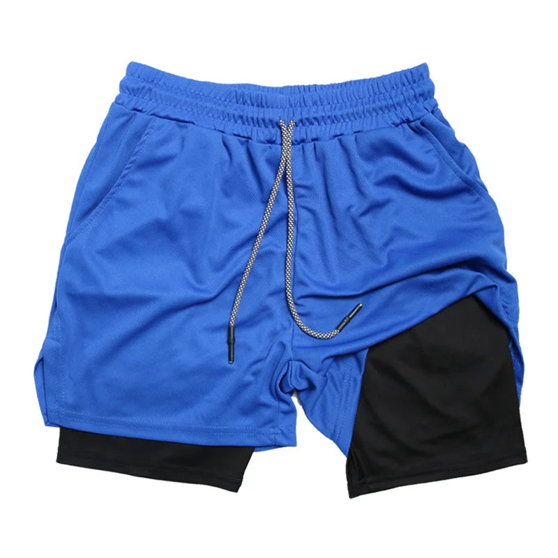 Men's Multi-Pocket Shorts Fitness Sports Shorts Casual Beach Workout Lined Tight Shorts Daily Style