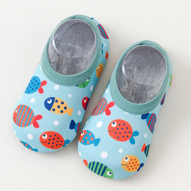 Children Swimming Surf Sports Sneakers Summer Boy Girl Non-Slip Aqua Swim Socks Baby Kids Cartoon Animal Pool Beach Water Shoes