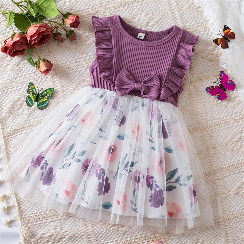 Toddler 12M-5Y Girl Lace Wedding Party Dress Kids Baby Tulle Birthday Princess Tutu Prom Child Christmas New Year Party Costume