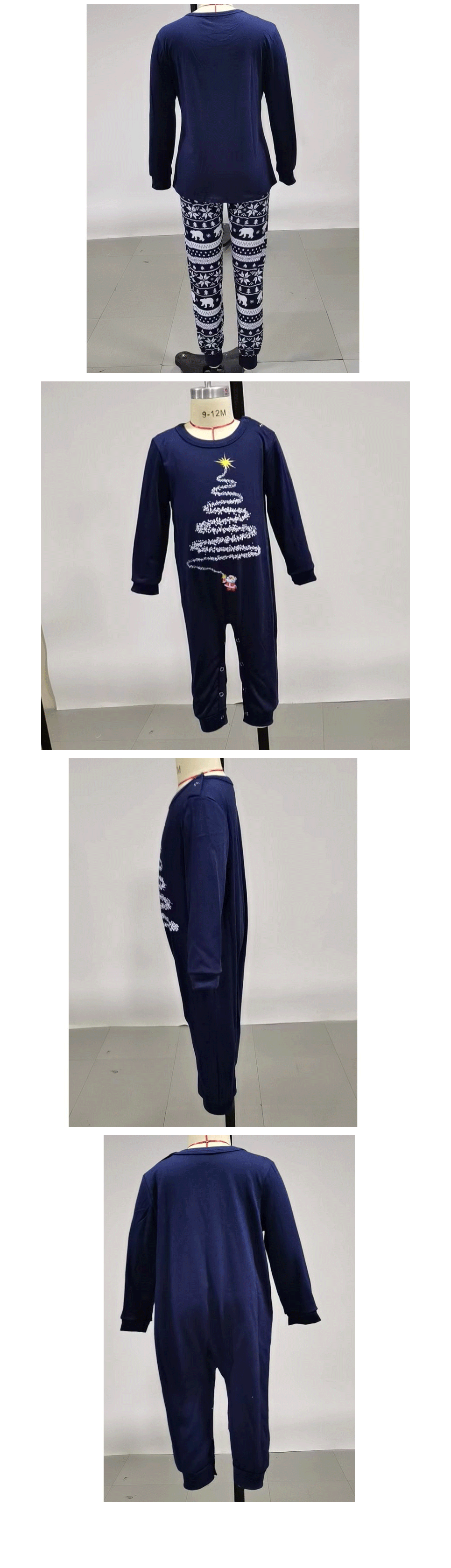 Family Christmas Pajamas 2023 Mother Father Kids Matching Clothes Look Outfit Mommy And Me New Year's Costumes Pyjamas