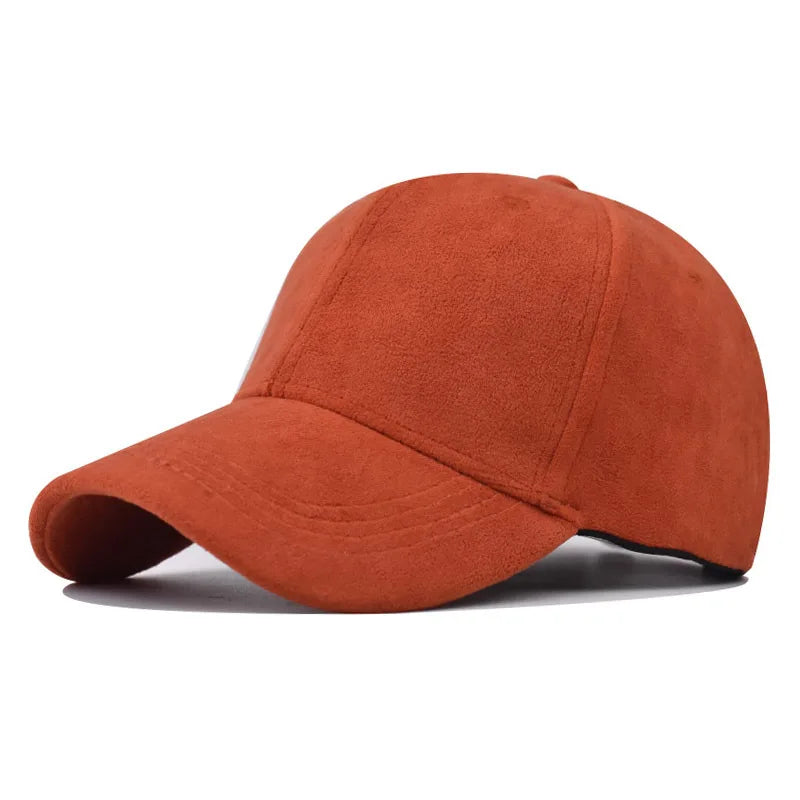 Casual Baseball Caps For Women Men Fashion Suede Hat Autumn Winter Outdoor Sun Caps Snapback Hats Unisex Solid Color Hip Hop Hat