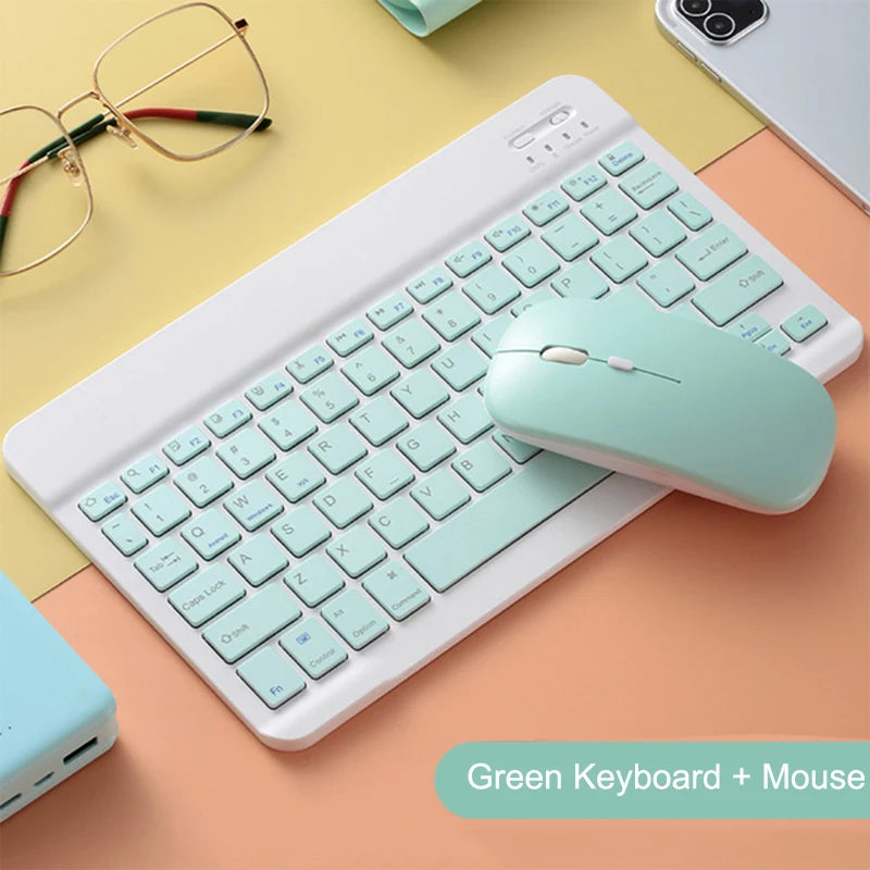 Wireless Bluetooth Keyboard and Mouse for iPad Samsung Huawei Xiaomi Tablet Laptop Smartphone Mini Keyboards Android IOS Windows