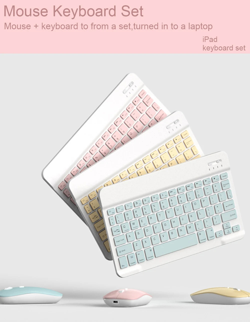 Wireless Bluetooth Keyboard and Mouse for iPad Samsung Huawei Xiaomi Tablet Laptop Smartphone Mini Keyboards Android IOS Windows