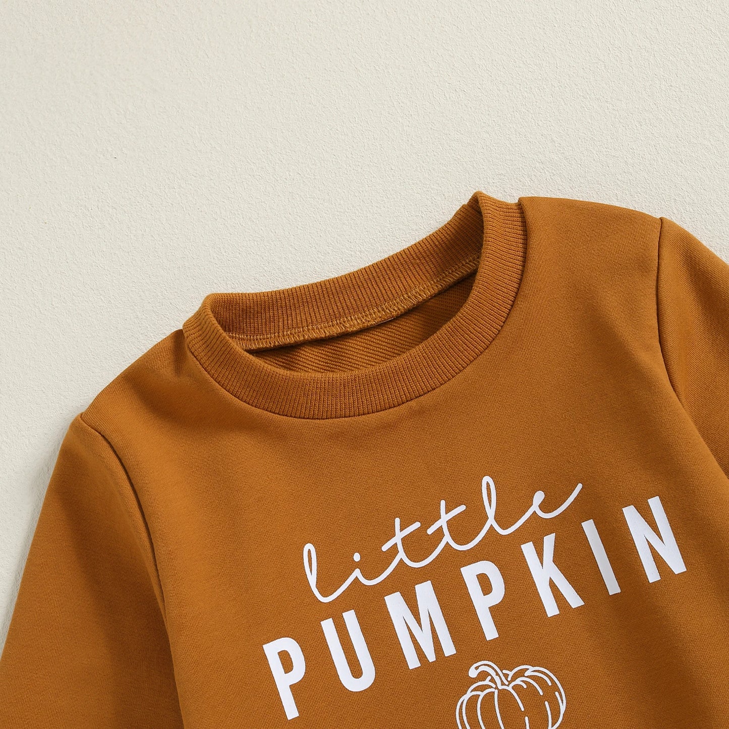 Citgeett Autumn Halloween Kids Toddler Girls Outfits Letter Print Long Sleeve Sweatshirt Pumpkin Print Flare Pants Cute Clothes
