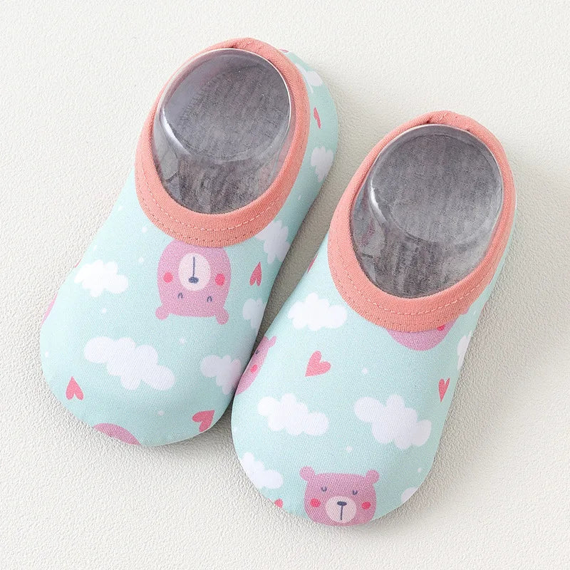 Children Swimming Surf Sports Sneakers Summer Boy Girl Non-Slip Aqua Swim Socks Baby Kids Cartoon Animal Pool Beach Water Shoes