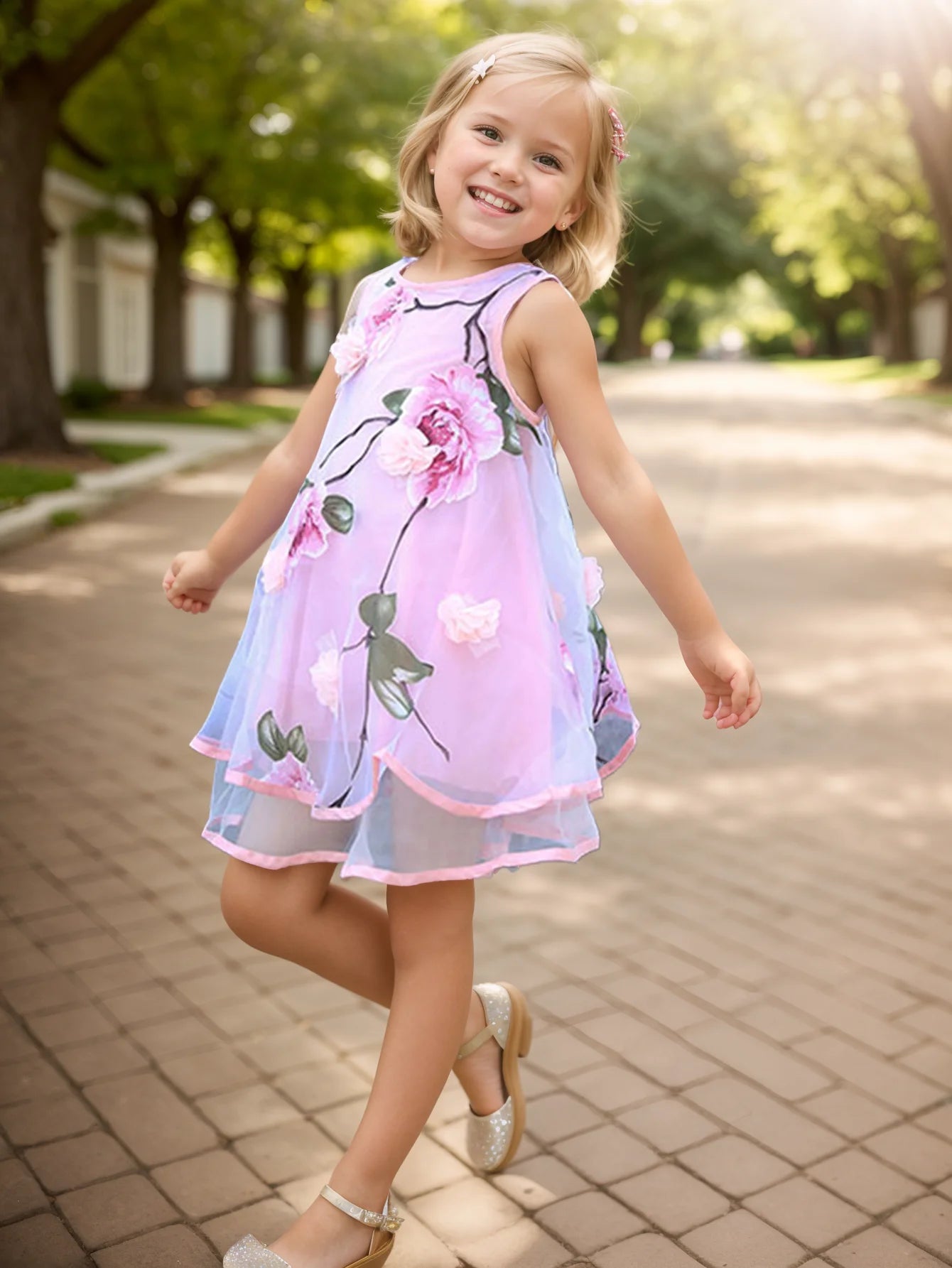 Bohemian Summer Girls Flower Dress Kids Girl Beach Dresses Chiffon Kids Dresses Floral Teenager Girls Clothes 6 8 10 12 14 Year