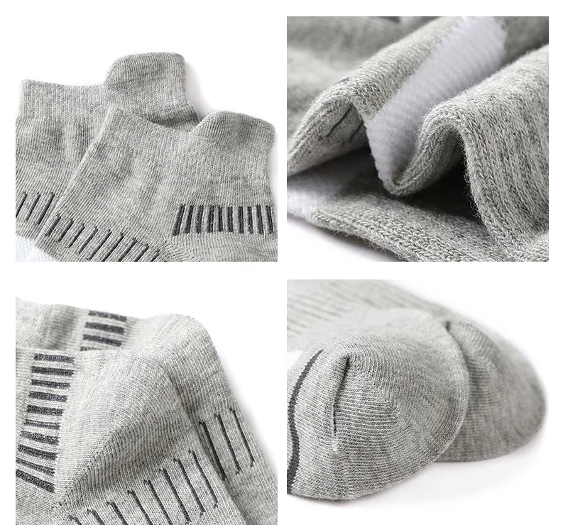 10 Pairs Spring Summer Men Casual Sports Running Socks Protective Ankle Socks Thin Breathable Deodorant Fitness Short Socks Male