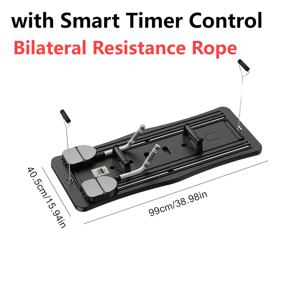 Abdominal Exercise Board Fitness Board Automatic Rebound Leg & Arm Toner Multifunctional Pilates Reformer Set Fitness Equipment