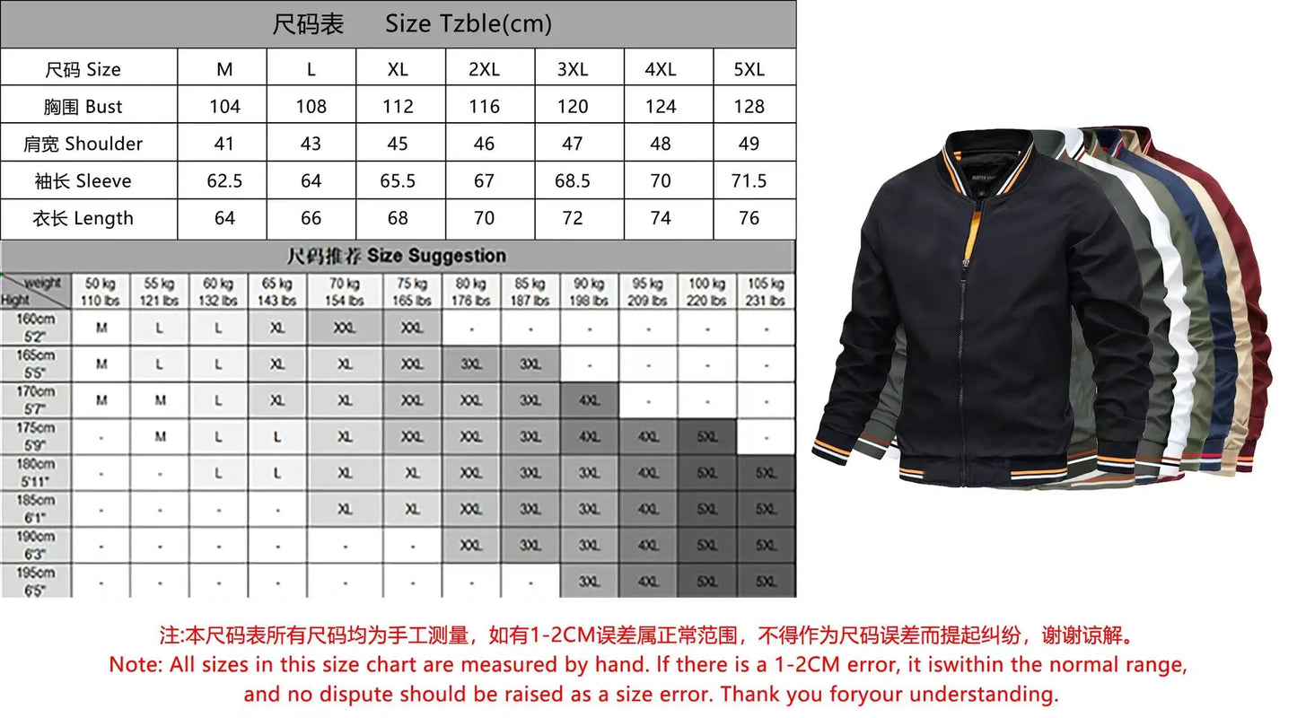 Spring Summer Bomber Jacket Men Black Casual Slim Fit Baseball Mens Jackets New Autumn Fashion High Quality Jackets for Men