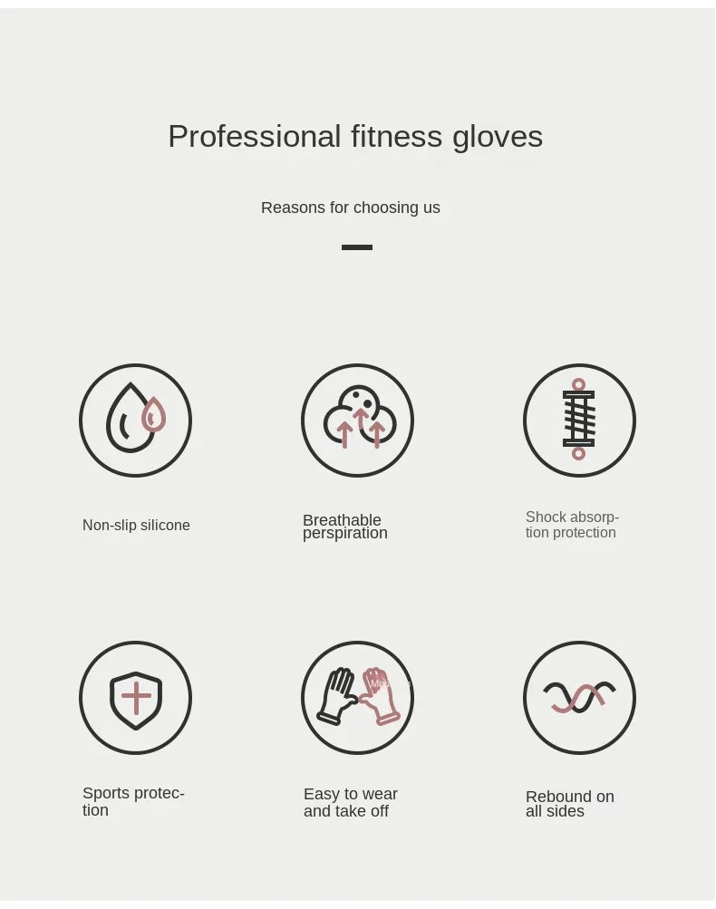 Women's Sports Gloves Fitness Outdoor Sports Anti Slip and Shock-absorbing Half Finger Gloves Durable and Breathable