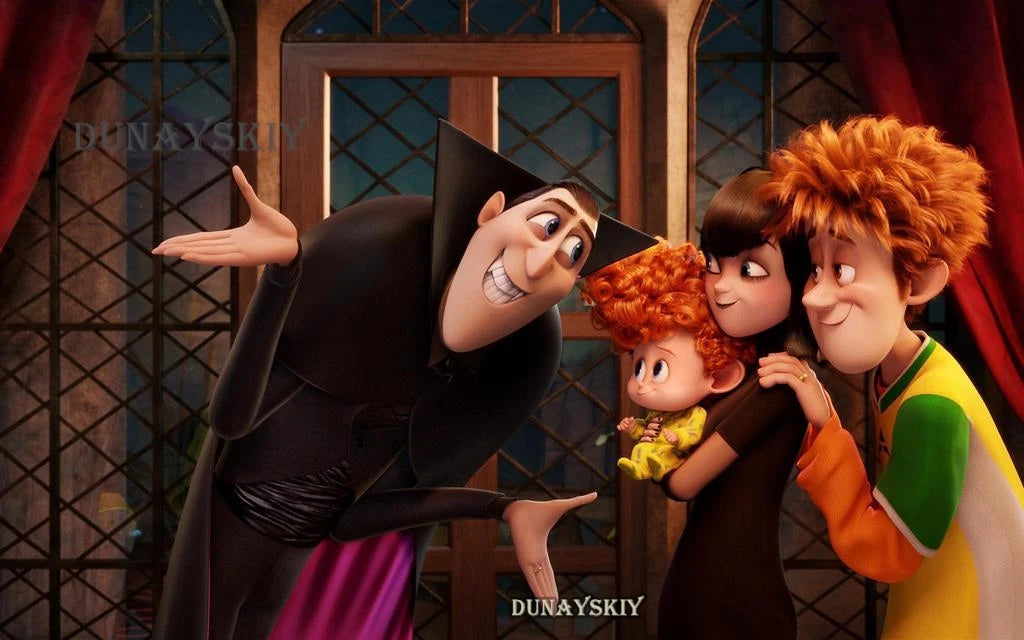 Adults Kids Mavis Dracula Vampire Cosplay Costumes Tooth Black Cute Mavis Halloween Jonathan Carnival Fun Couple Family Suit