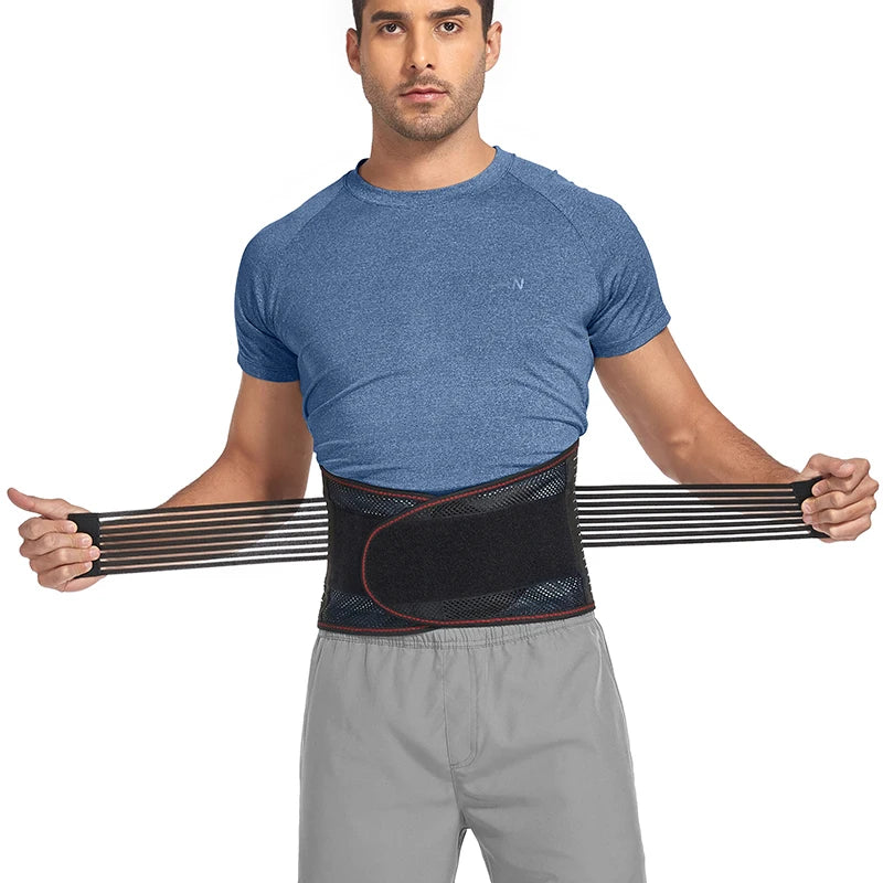 Back Support Belt for Men Women Lumbar Braces Orthopedic Protection Spine Support Belt Pain Relief Brace Waist Trainer Corset