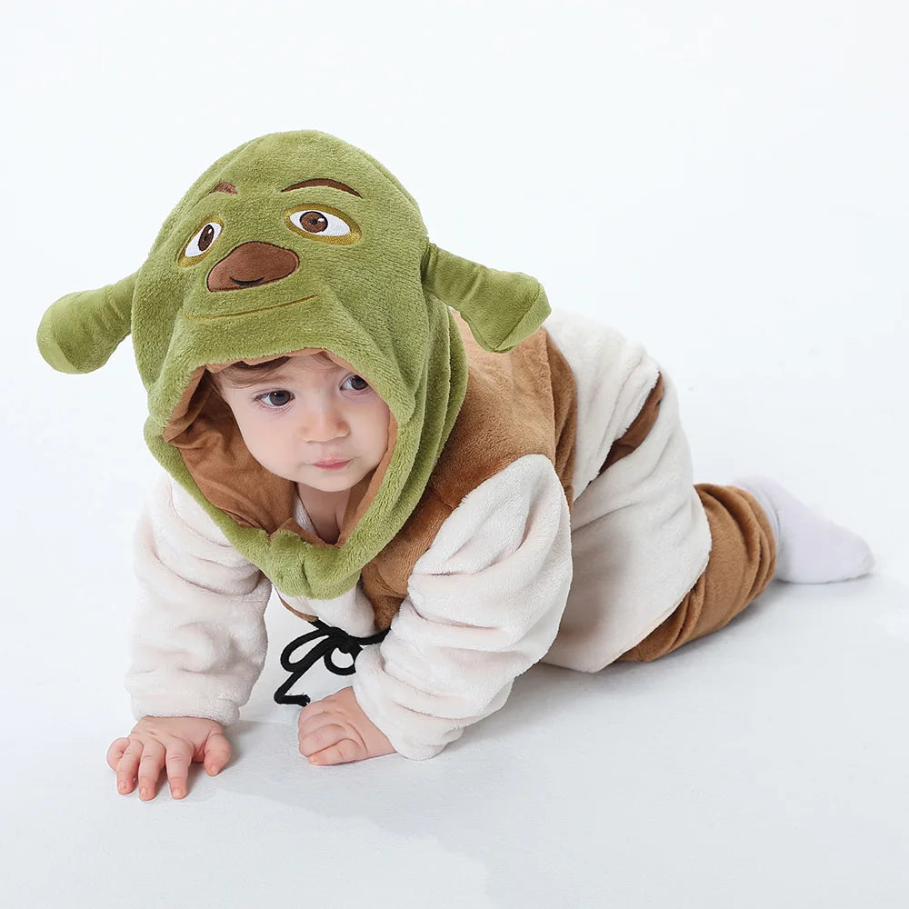 Monster Cosplay Clothes Baby Romper Onesie Infant Boy Girl Jumpsuit Anime Ropa Bebe Winter Warm Outfit Halloween Costume 2023