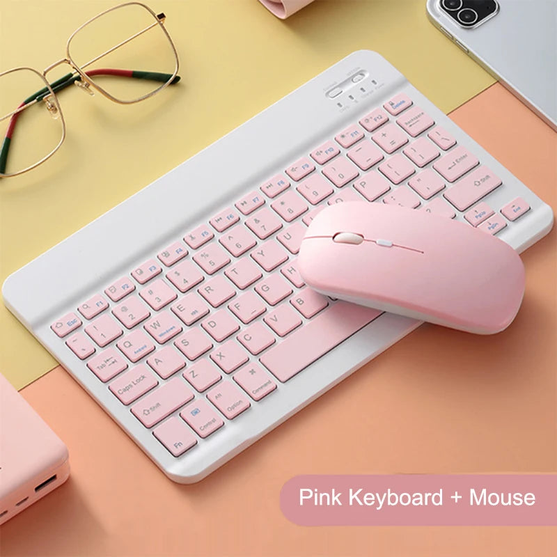 Wireless Bluetooth Keyboard and Mouse for iPad Samsung Huawei Xiaomi Tablet Laptop Smartphone Mini Keyboards Android IOS Windows