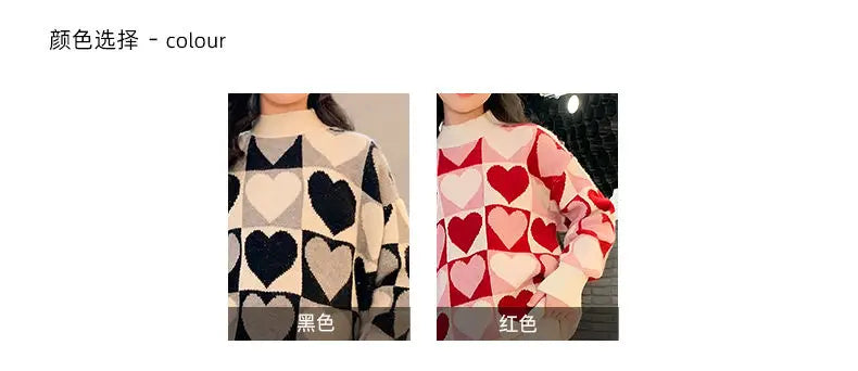 Girls Sweater Thickened Autumn Winter New Children's Fashion Knitted Top Christmas Winter Clothes for Girls 4 10 12 14 Years Old