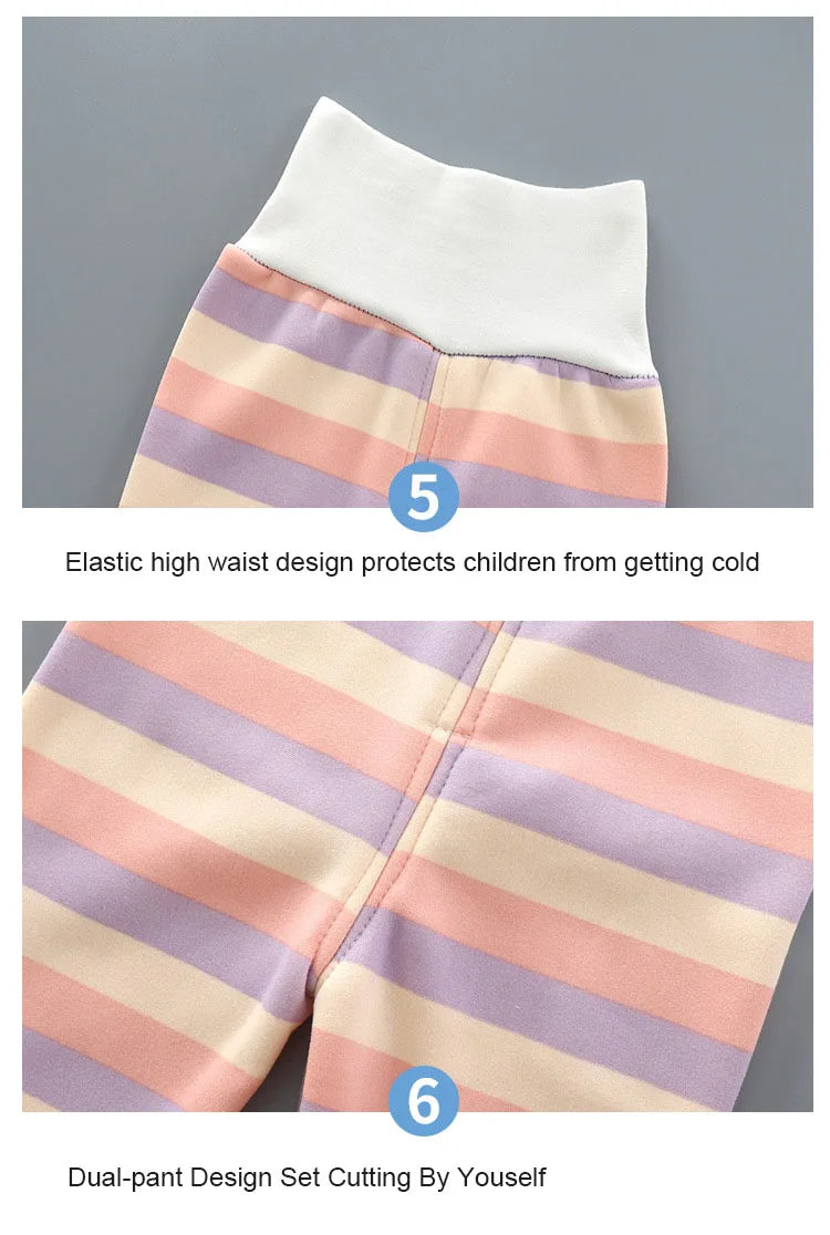 Thicken Warm Plush Children Sets Kids Clothes Boy Girl Underwear Suits Autumn Winter Children Clothinng Tops Hight Waist Pants
