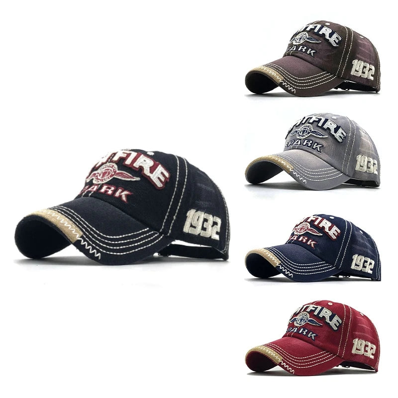 Men Hip Hop Rock Snapback Hat School Jeans Letter Printed Embroidered Baseball Cap Dance Cowboy Summer Women Club Party Visors