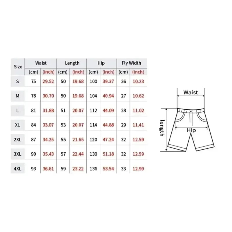 Summer Bermuda Masculina Men'S Beach Surfing Sports Trunks Quick Drying Loose Wear Casual Shorts Sports Gym Shorts Board Shorts