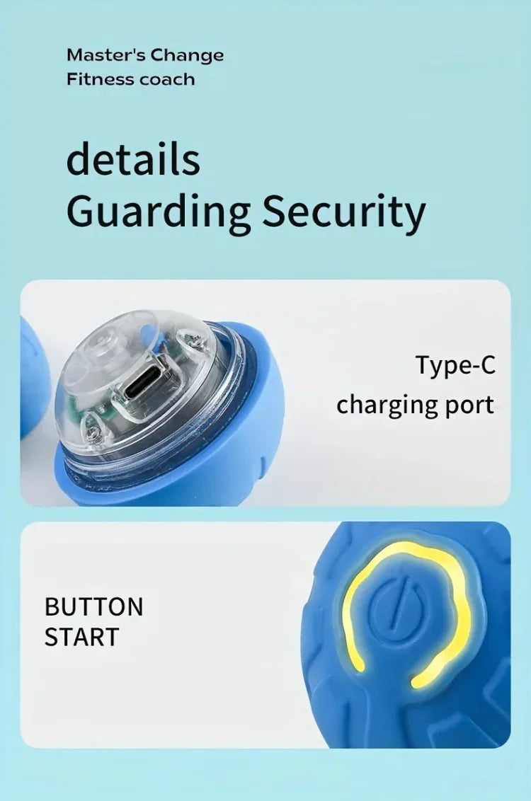 1-10PCS Smart Dog Toy Ball Electronic Interactive Pet Toy Moving Ball USB Automatic Moving Bounce Suitable for Puppy Gift