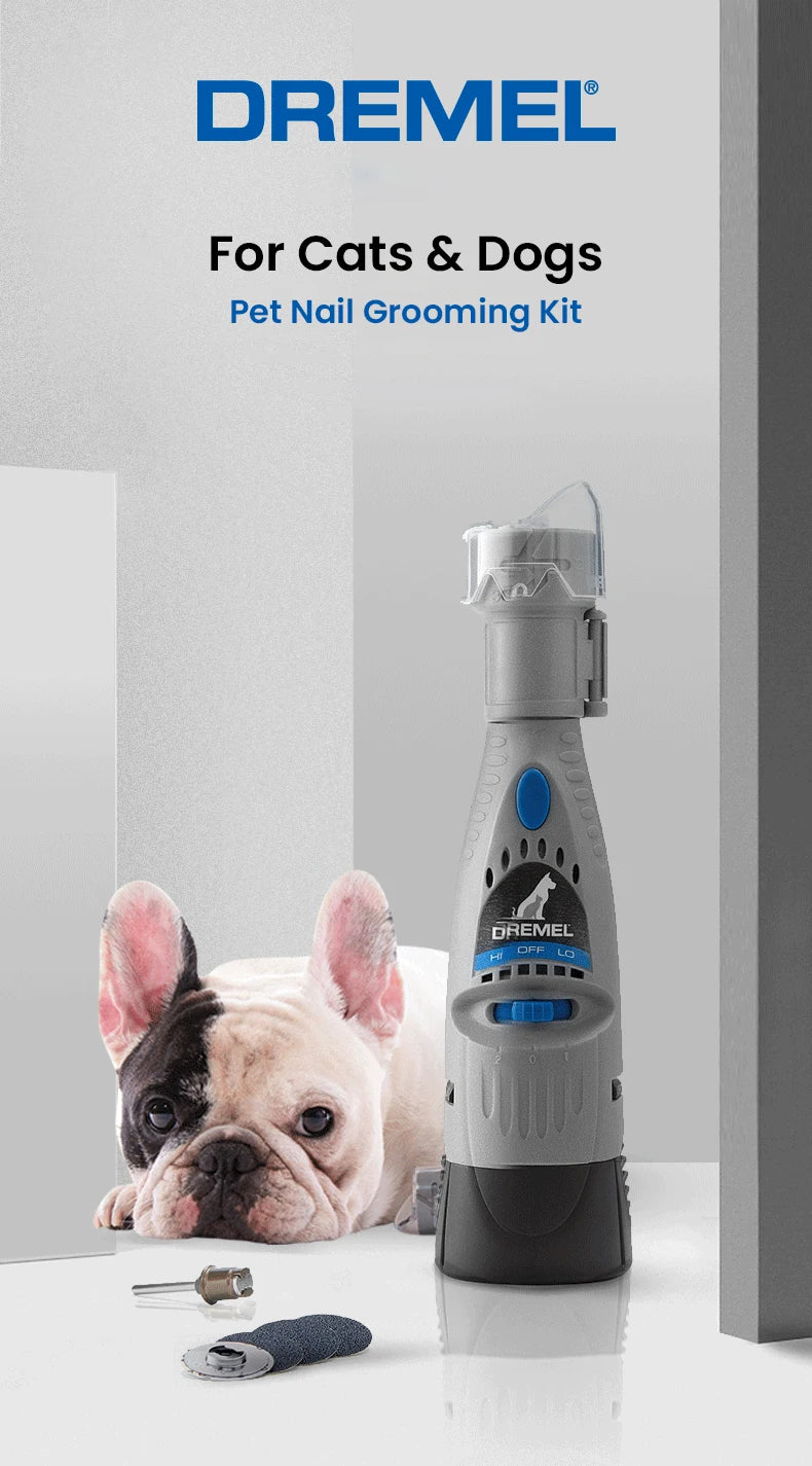 Dremel 7020 PGK Pet Nail Grinder Quiet Electric Dog Nail File Care Set Safety Dog Nail Clippers Trimmers Tools Battery Powered