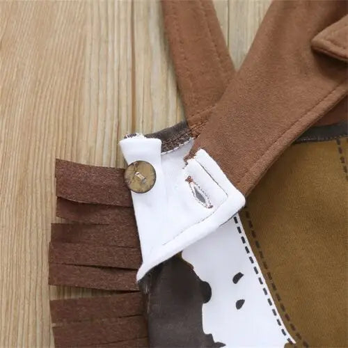 Halloween Baby Costume Cowboy Sheriff Fancy Party Rompers Hat Scarf Cool Infant Baby Clothes Outfit