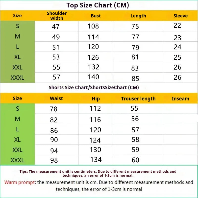 European and American Summer Hot Men's Casual Loose Beach Suit Shirt Shorts Quick Drying Breathable Vacation Style