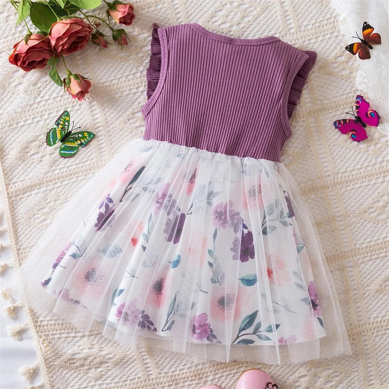 Toddler 12M-5Y Girl Lace Wedding Party Dress Kids Baby Tulle Birthday Princess Tutu Prom Child Christmas New Year Party Costume