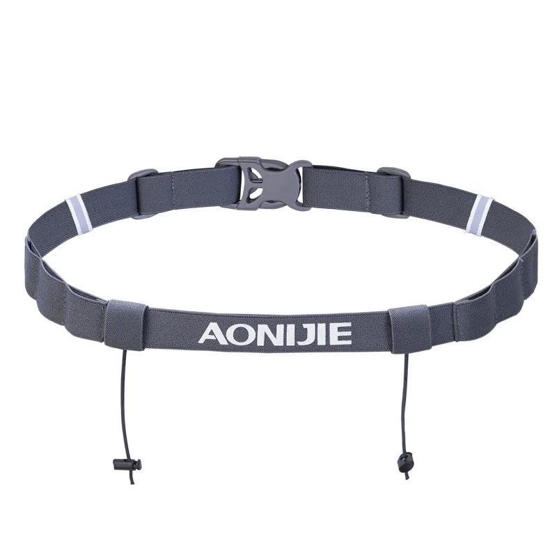 AONIJIE Unisex E4076 Running Race Number Belt Waist Pack Bib Holder for Triathlon Marathon Race Cycling Motor with 6 Gel Loops