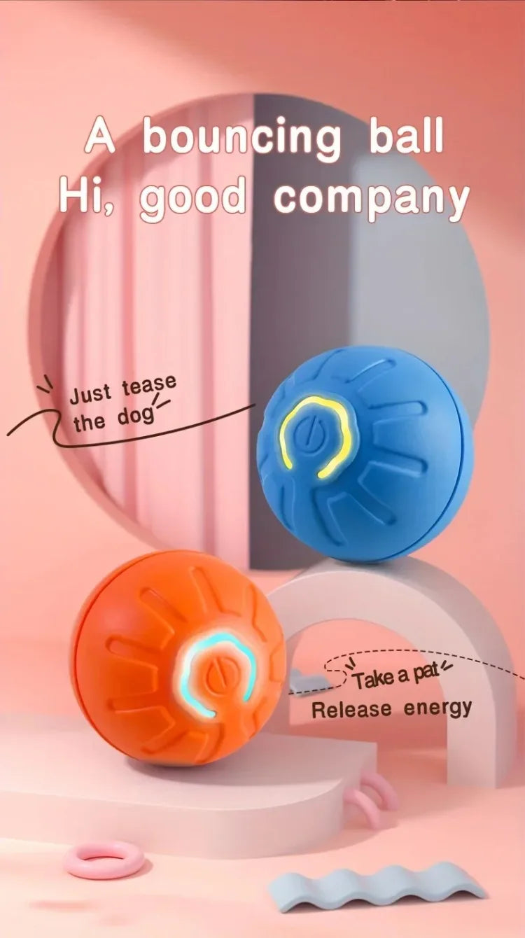 1-10PCS Smart Dog Toy Ball Electronic Interactive Pet Toy Moving Ball USB Automatic Moving Bounce Suitable for Puppy Gift