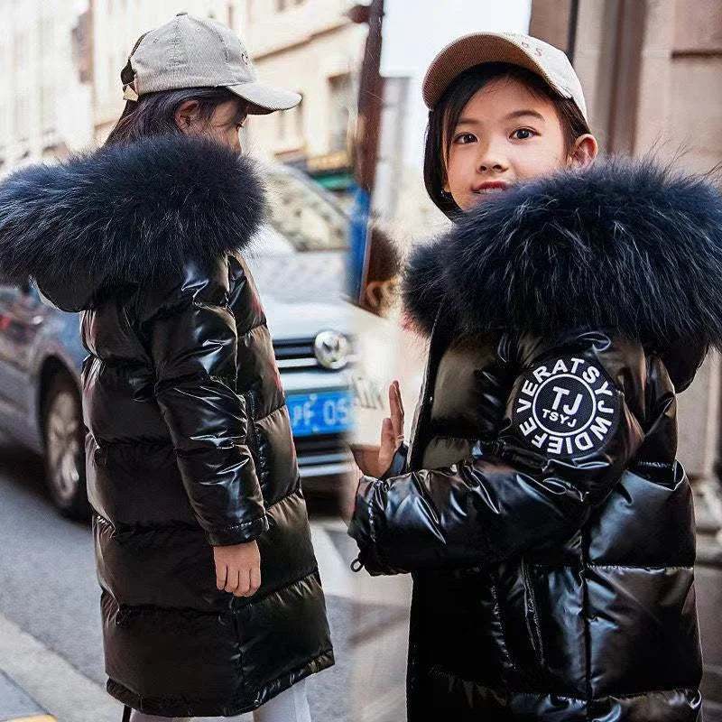 Boys Down Jacket Coat Overcoat Cotton 2023 Lovey Warm Thicken Winter Plus Size Children's Clothing