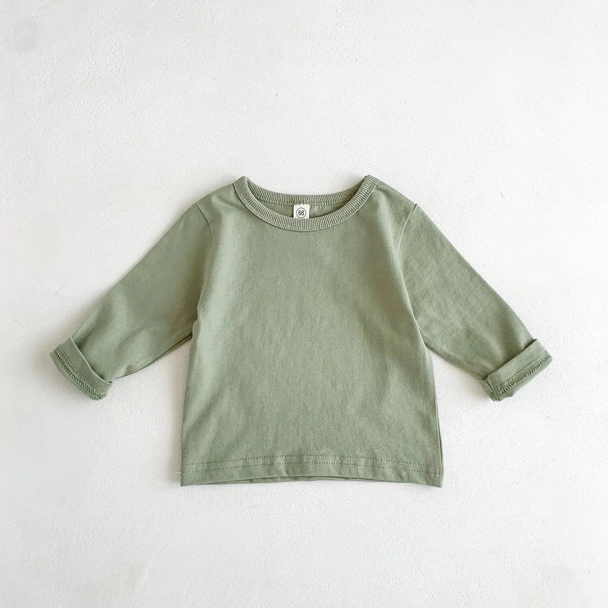 Infant Newborn Girls Boys Autumn Full Sleeve Striped Top Tees Kids Baby Casual Bottoming Shirts Toddler T-shirts Cotton Clothing