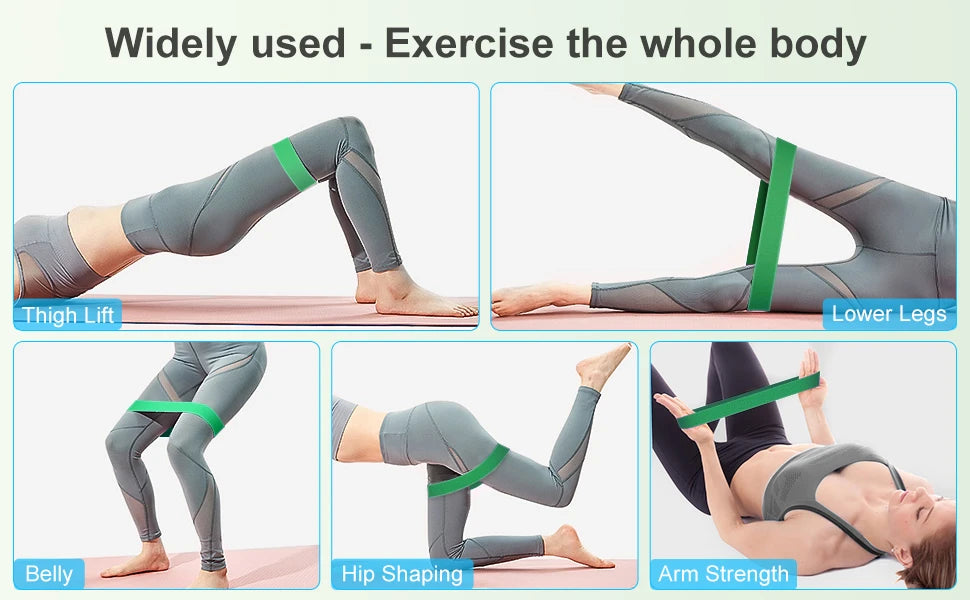 Resistance Loop Exercise Band Exercise Bands for Home Fitness Stretching Strength Training Physical Therapy Elastic Workout Band