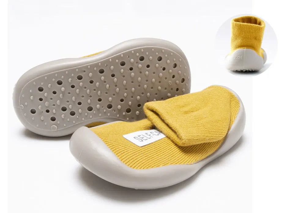 Baby Sock Shoes Anti Slip Toddler First Walking Shoe Child Infant Floor Booties Newborn Rubber Sole Indoor Slippers for Boy Girl