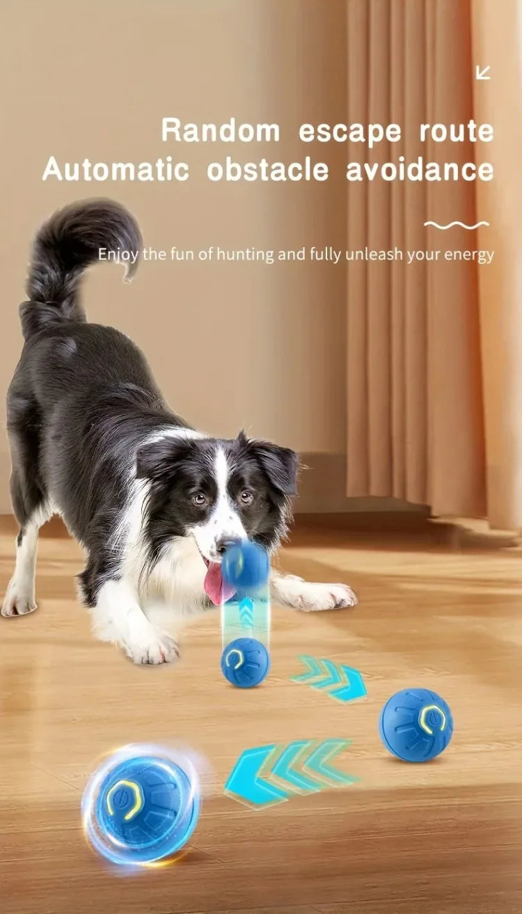 1-10PCS Smart Dog Toy Ball Electronic Interactive Pet Toy Moving Ball USB Automatic Moving Bounce Suitable for Puppy Gift