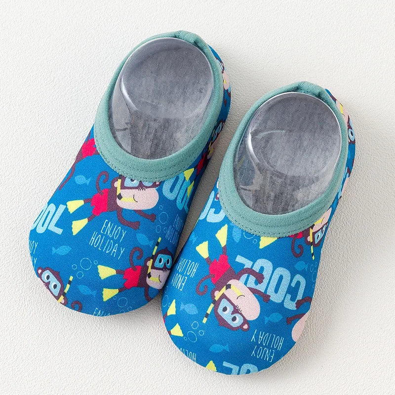 Children Swimming Surf Sports Sneakers Summer Boy Girl Non-Slip Aqua Swim Socks Baby Kids Cartoon Animal Pool Beach Water Shoes